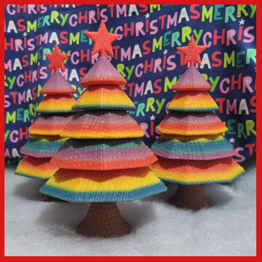 3D Print - Rainbow Christmas Trees