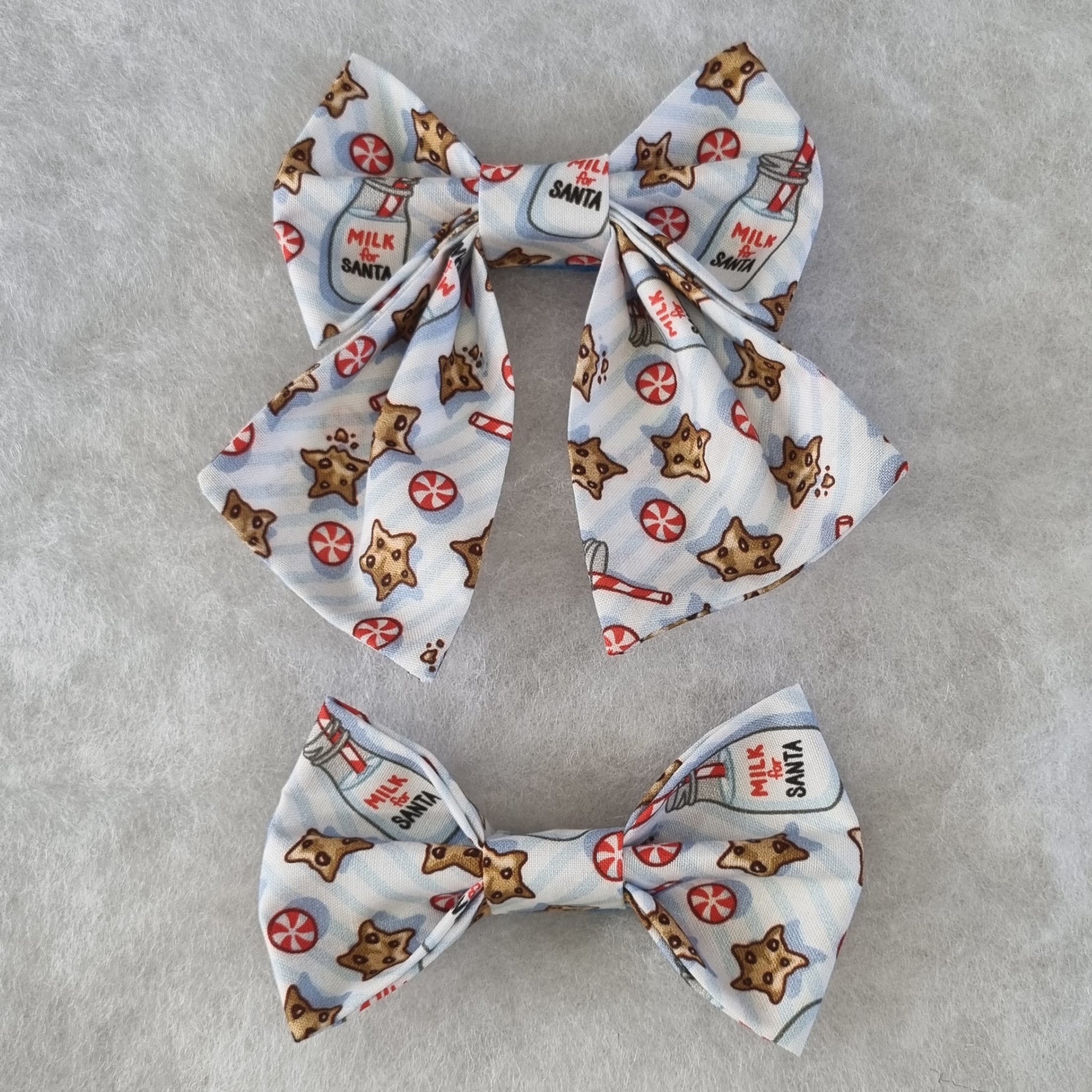 Santa's Milk and Cookies Bowtie - Medium