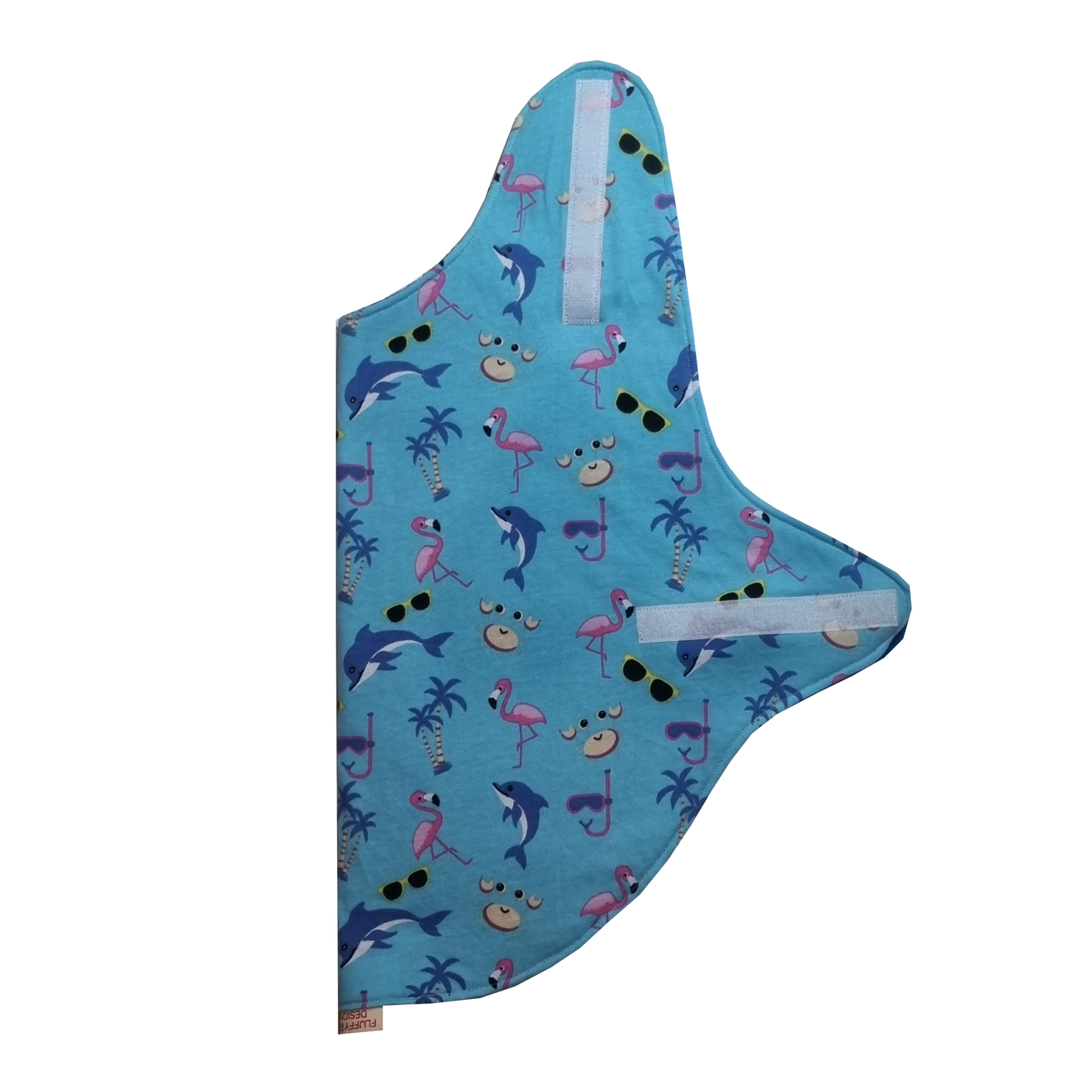 Dog Coat - Dolphin and Flamingo Design