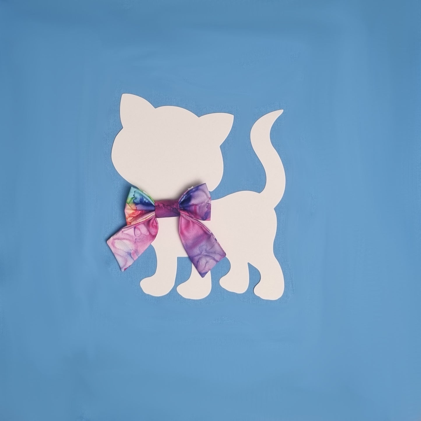 Small Sailor Bowtie with Watercolours Pattern