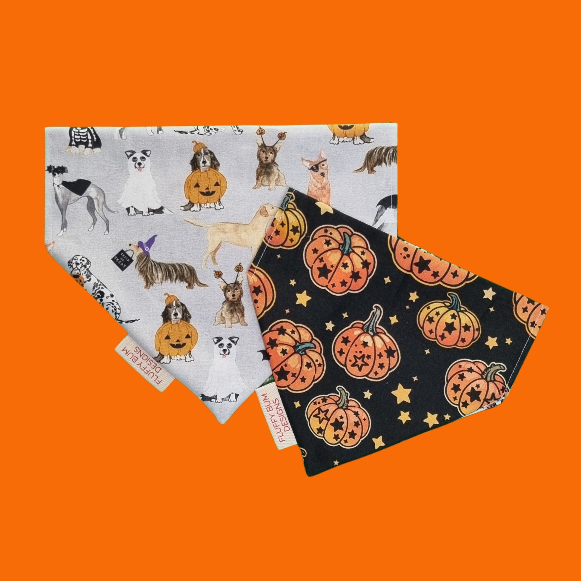 Spooky Pooches Medium and Small Pet Bandanas