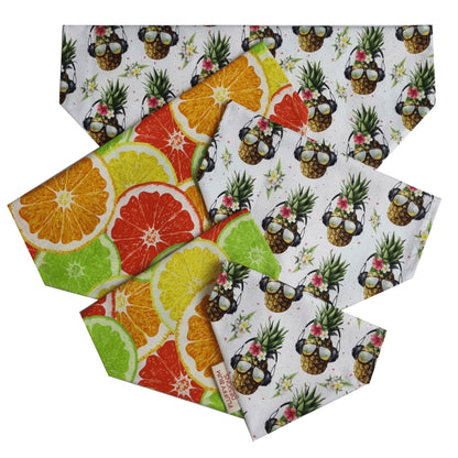 Pineapple & Citrus Fruits Bandana - All Sizes