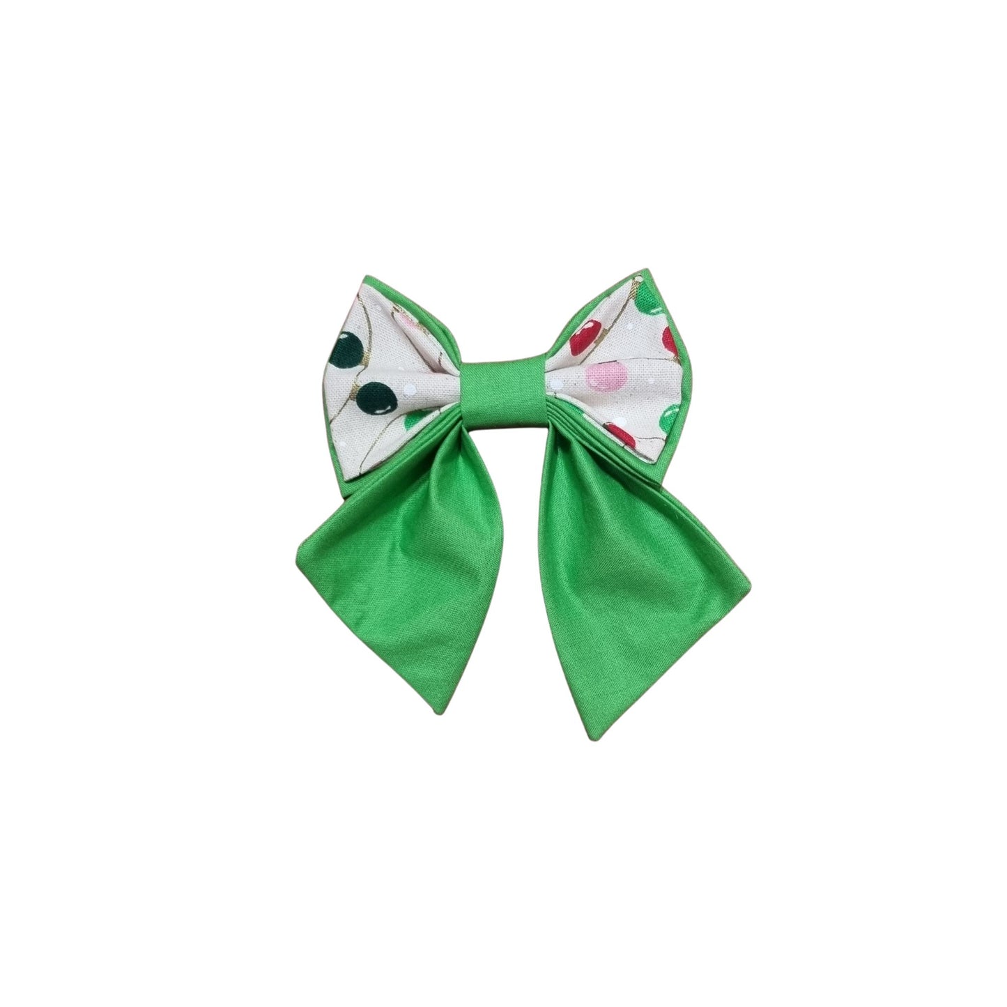 Christmas Baubles Pet Bowtie Medium Sailor