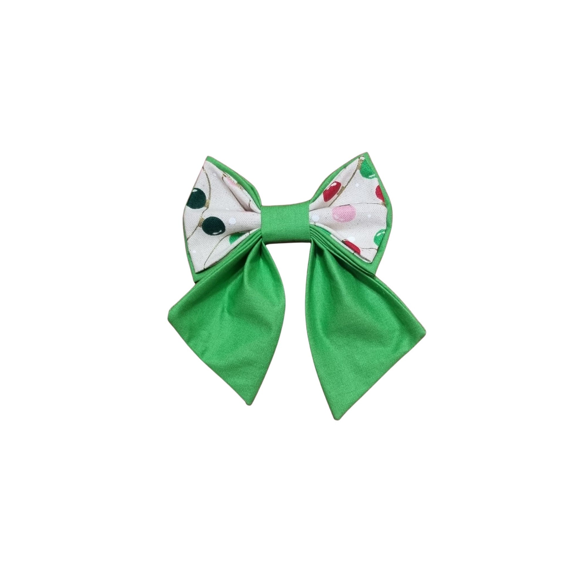 Christmas Baubles Pet Bowtie Medium Sailor
