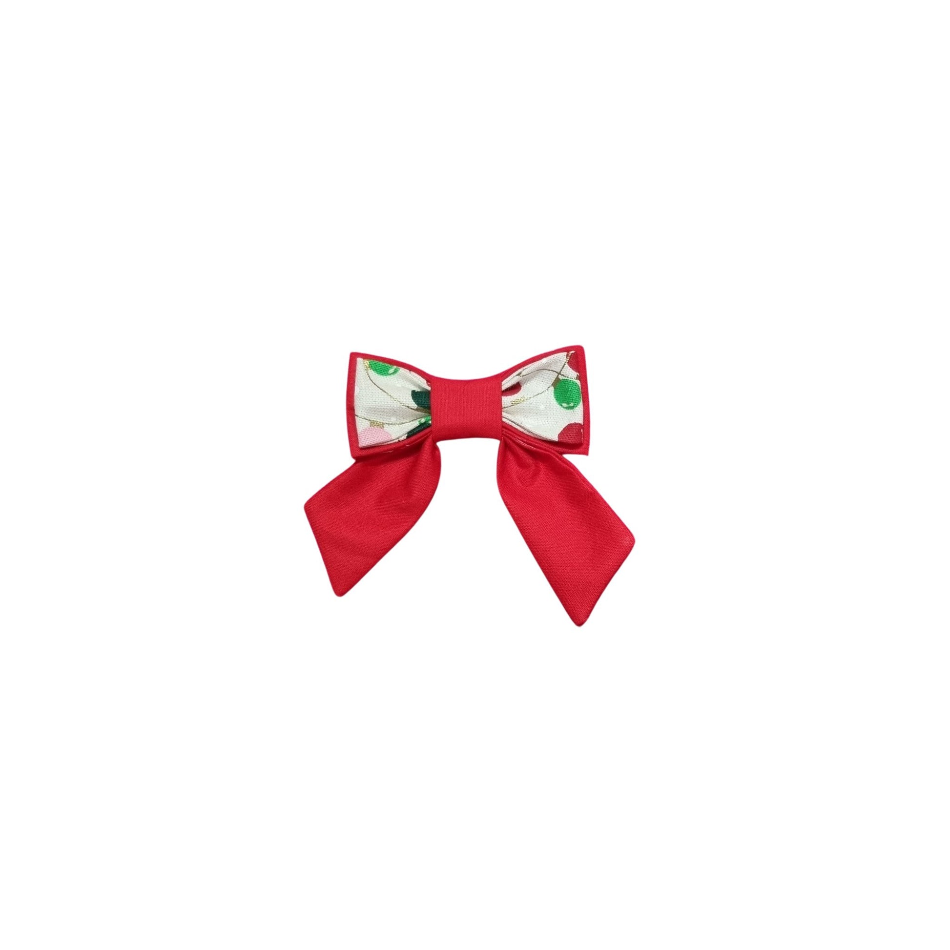 Christmas Baubles Pet Bowtie - Small Sailor