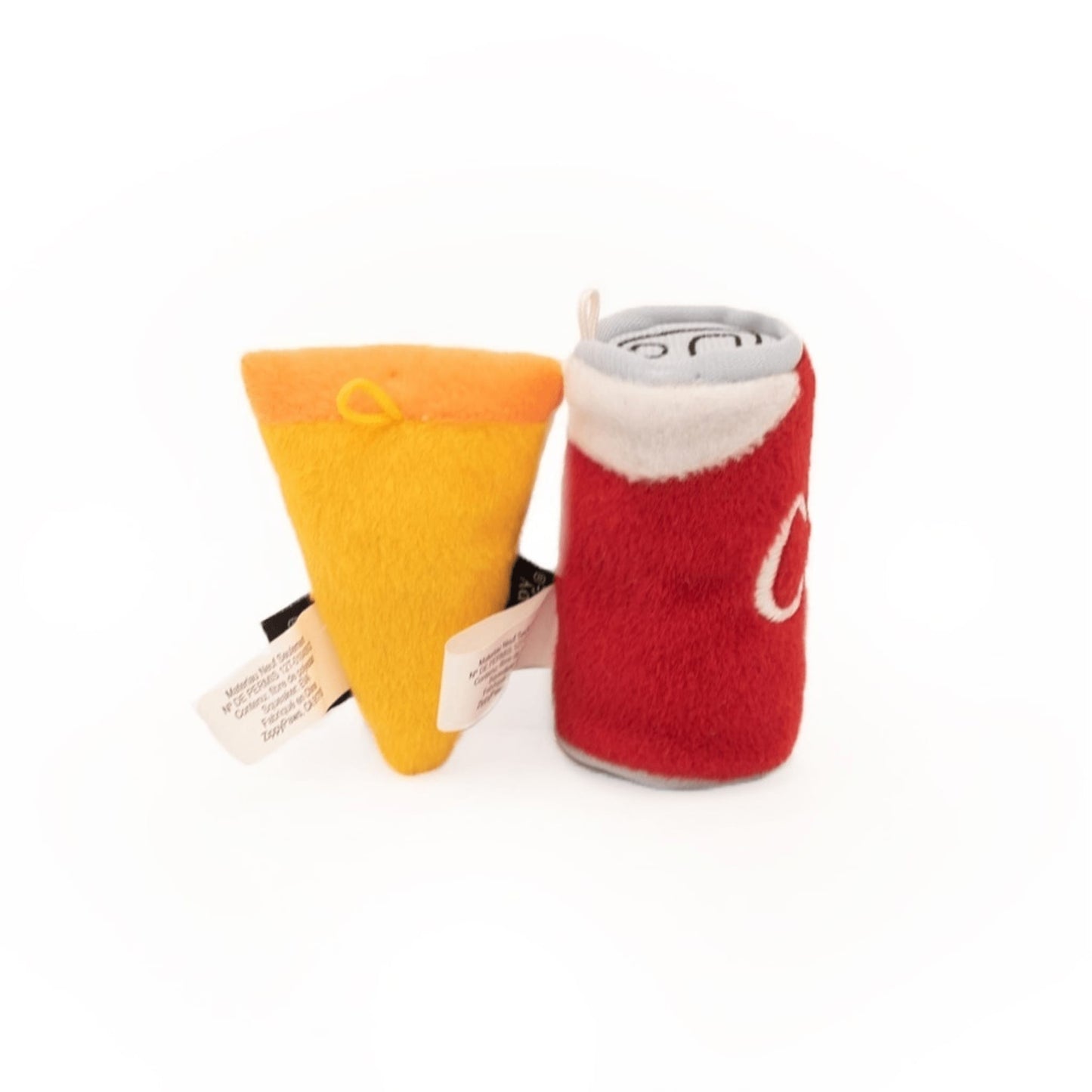 Plush Cat Toy - Pizza and Cola Back