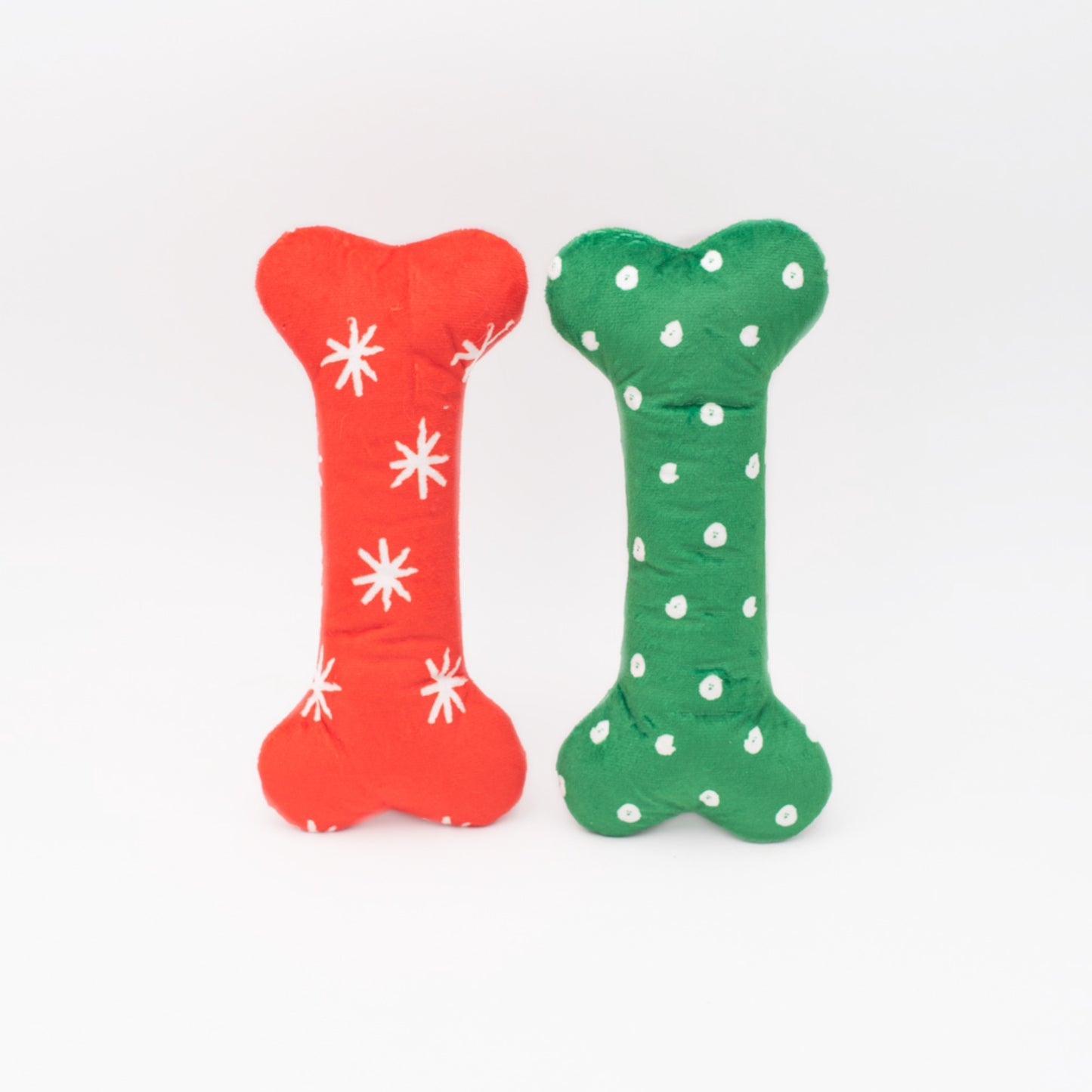 Dog Toy | Zippy Paws - Holiday Patterned Bones