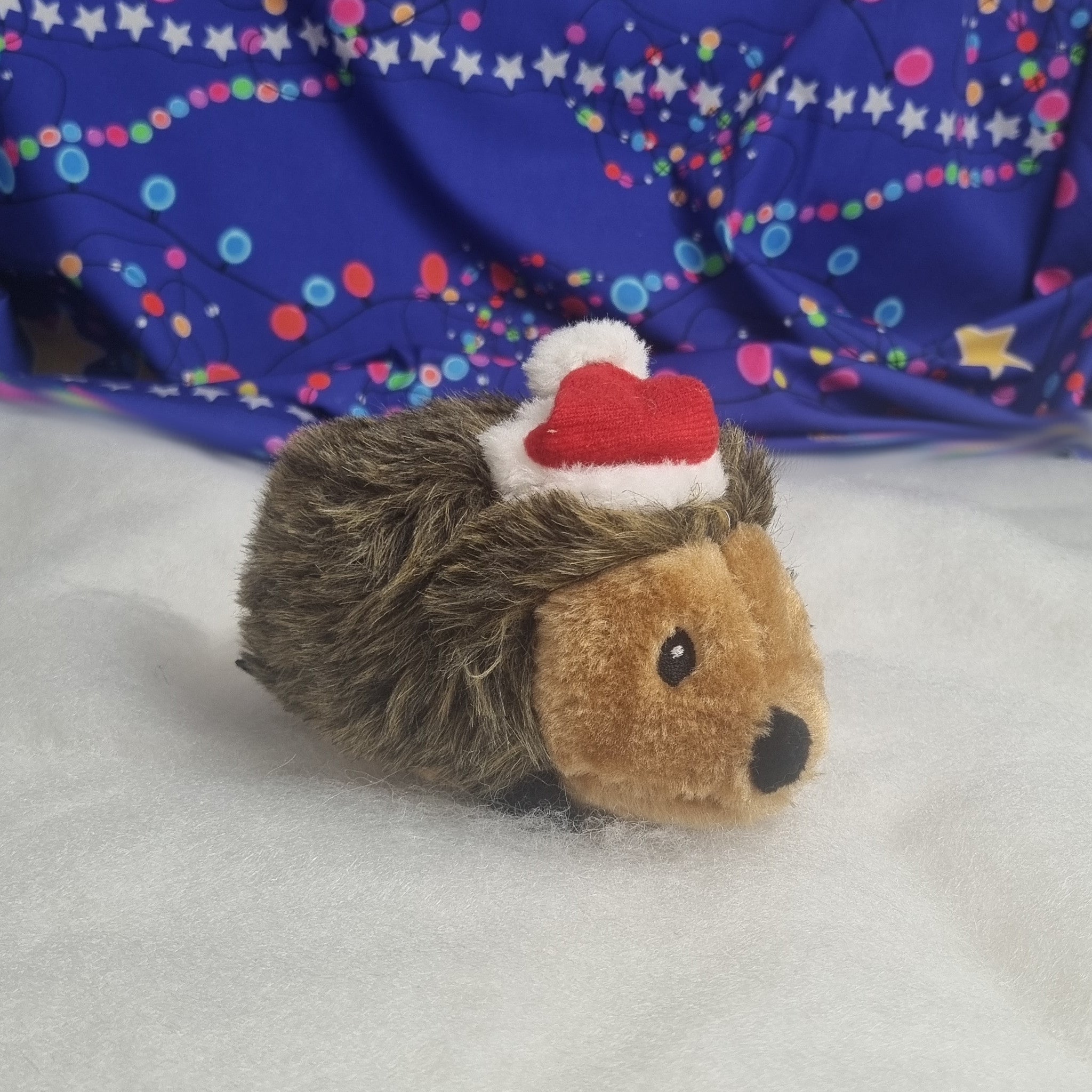 Christmas hedgehog dog top toy