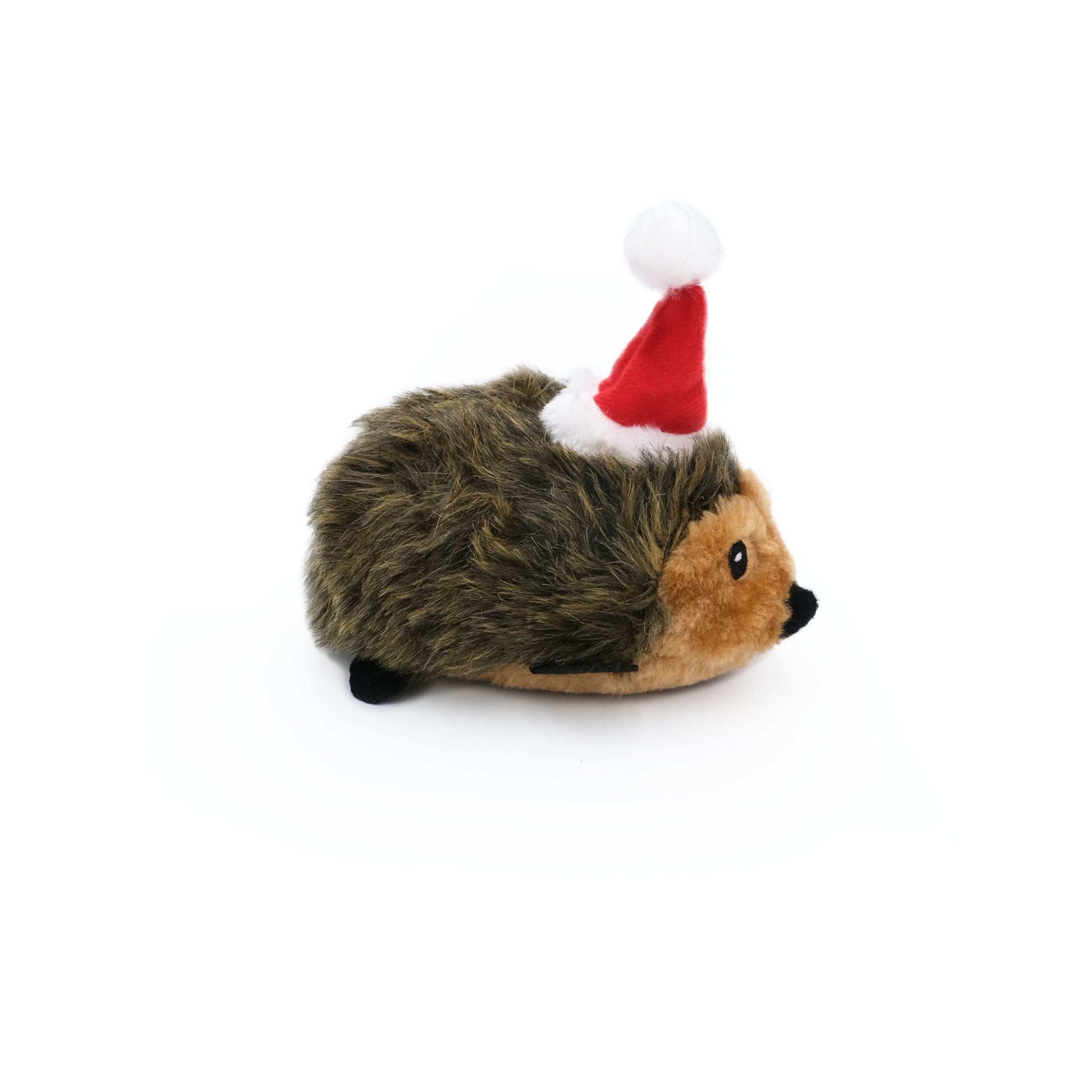 Zippy Paws Christmas Hedgehog Small- Side View