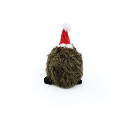 Zippy Paws Christmas Hedgehog Small - Back view