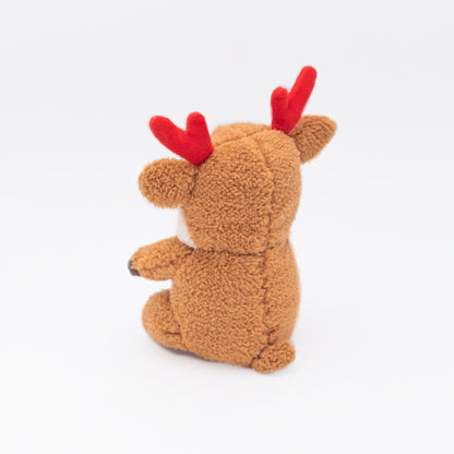 Reindeer Plush Dog Toy (Back View) - Zippy Paws Brand