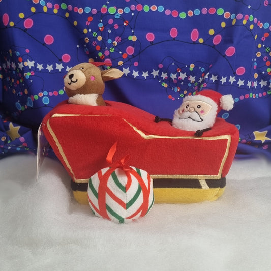 Zippy Paws Santa Sleigh with Minis